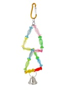 لعبة طيور مرجيحة طيور ملونة - مجثم للببغاوات الصغي...