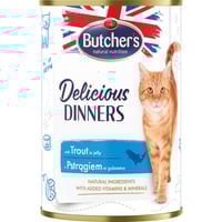 بوتشرز وجبة غذائية للقطط قطع السالمون في الجيلي 40...