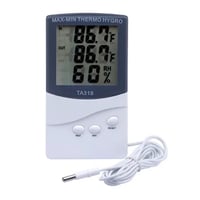 مقياس درجة حرارة ورطوبة LCD شاشة رقمية ميزان حرارة...