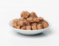 معلبات لقمة قطع الدجاج والجبن في المرق طعام القطط...