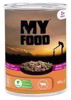 ماي فوود معلبات قطط قطع لحم البقر مع الجيلي 400 جر...