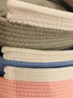 سرير قطط دائري منسوج قطني 100%- للقطط والحيوانات ا...