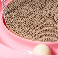 لعبة قطط - لوحة خدش دائرية مع 2 كرة بلاستك