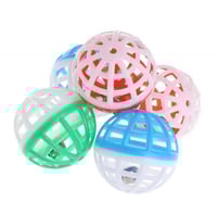 كرة بلاستك للقطط والطيور والحيوانات الاليفة - 4 قط...