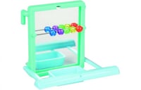 فلامنجو لعبة المرآة المعلقة للطيور مع مجثم - الوان...