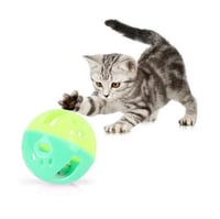 لعبة كرة بلاستيك العاب قطط تفاعلية - 4 قطع