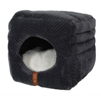 زولوكس بالوما سرير للقطط 2 في 1 - كوخ بيج ورمادي Z...