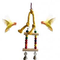 لعبة طيور مرجيحة طيور على شكل سلم - الوان متعددة