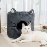 كوخ الارنب من القطيفة - سرير قطط وحيوانات اليفة