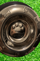 صحن ستانلس ستيل منفرد للاكل الجاف أو الرطب - حجم ك...