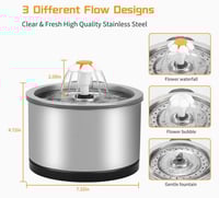 نافورة كهربائية ستاينلس ستيل - مع فلتر لترشيح المي...