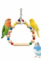 لعبة ارجوحة طيور خشبية ملونة Bird Wooden Swing Toy