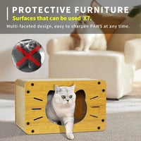 بيت خشبي للقطط - بيت للقطط - خداشة قطط