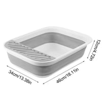 ليتر بوكس مع مجرفة - حوض رمل القطط قابل للطي مناسب...