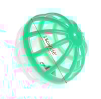 كرة بلاستك للقطط والطيور والحيوانات الاليفة - 4 قط...