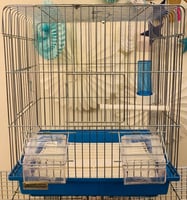 قفص طيور (مأكليتين) 35 سم*30سم*21 سم - قفص للطيور...