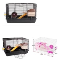 قفص الهامستر للتربية المنزلية ونقل الحيوانات الصغي...