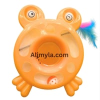 لعبة قطط وحيوانات اليفة - ريشة ملونة وكرة بلاستك -...