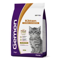 جيمون طعام جاف للقطط الصغيرة دجاج وأرز Gemon Kitte...