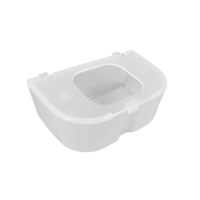 معلف ماكليه طيور بلاستيك بغطاء شفاف Plastic Bird F...