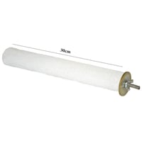 مجثم طيور أبيض متين مناسب للطيور المتوسطة والكبيرة