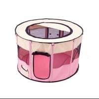 خيمة دائرية قابلة للطي حجم وسط - محبس قطط وحيوانات...