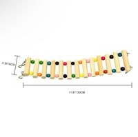 سلم خشبي 2 - للببغاء وطيور الحب والحيوانات الصغيرة
