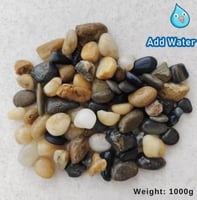 حجر زينة لحوض الاسماك والنباتات - حصى ملون أو نهري