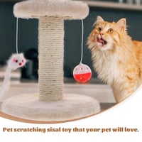 خداشة للقطط بتصميم هادئ مع سطح من الفرو الناعم - ح...