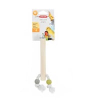 زولوكس بيرش مجثم خشب للطيور مع حبل سهل التثبيت بال...