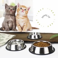 صحن ستانلس ستيل منفرد للاكل الجاف أو الرطب - حجم ك...