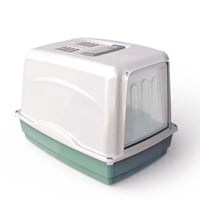 حوض رمل القطط ايطالي ليتر بوكس مغلق GeorPlast Vick...