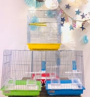 قفص طيور (مأكليتين) 35 سم*30سم*21 سم - قفص للطيور...