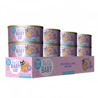 تيكي كات بيبي معلبات قطط وجبة كاملة من شرائح الدجا...