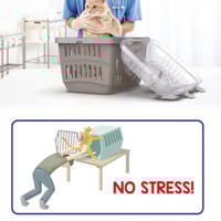 قفص تنقل ايطالي باب علوي شفاف GeorPlast Rocket Tra...