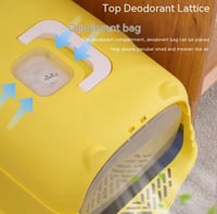 ليتر بوكس مغلق مع باب شفاف ومجرفة اضافية - حجم كبي...