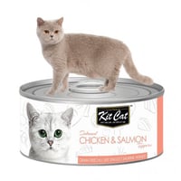 كت كات معلبات فيليه الدجاج مع السالمون 80غ Kit Cat...