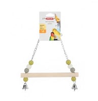 زولوكس مرجيحة طيور خشبية مع سلسلة معدنية Zolux Woo...