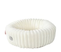 زولوكس نعومي سرير قطط سلة دائرية مخملية - وردي وبي...