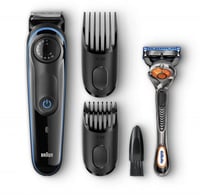 ماكينة حلاقة لحية من براون مع شفرة حلاقة جيليت فيو...