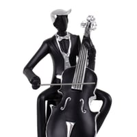 مجسم موسيقي الكمان باللون الاسود