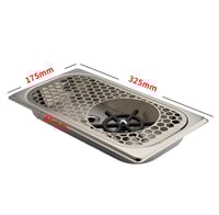 رنزر استانليس ستيل اسود مقاس 32x18 سم