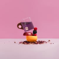 شاي التوت والورد