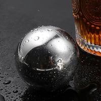 مجموعة من كرتين كبيرتين من الفولاذ المقاوم للصدأ ب...