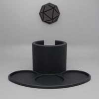 حامل بورتافيلتر حلقي ٥٨مم-اسود مطفي