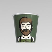 كوب بلاستيك اخضر-مستر هيوج