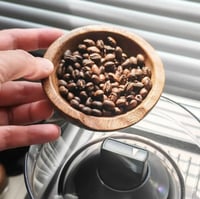 صحن جرعات حبوب القهوة الخشبي