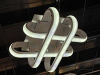 ثرياء مربع ليد 3 اضاءات