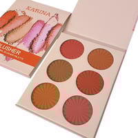 لوحة احمر الخدود الاحترافية من كارينا - 6 لون