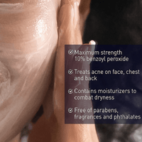 غسول رغوي لحب الشباب بنزويل بيروكسيد 10% من بانوكس...